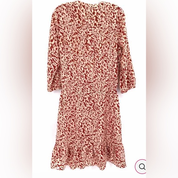 CAbi Sienna animal print ruffle hem dress - Picture 4 of 14